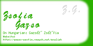 zsofia gazso business card